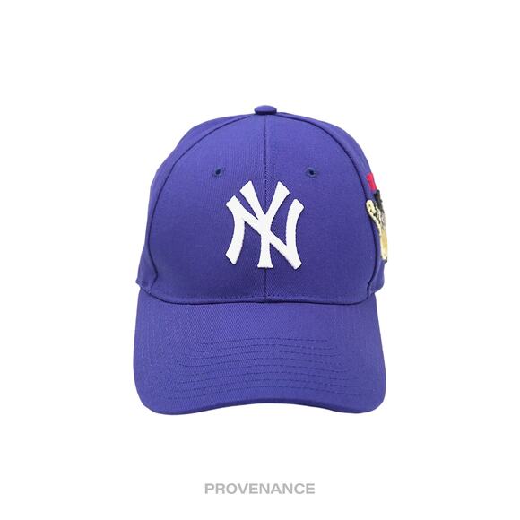 🔴 Gucci x NY Yankees Embroidered Hat Cap - Blue with Moth - Picture 2 of 9